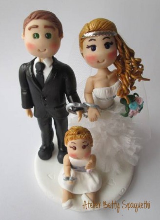 Noivinhos personalizados Algemados com bebe